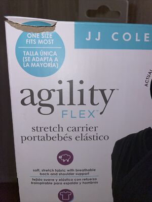 JJ Cole Agility Flex J00975 Black Infant Carrier to Toddler Stretch Baby  Carrier