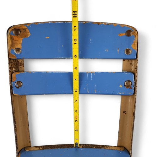 American Seating Co Envoy Azul Vintage No. Silla escolar 11 jardín de infantes - Imagen 9 de 17