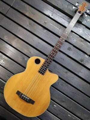 Boulder Creek EBR3-N4 Natural Acoustic-Electric Bass Jumbo Body SBS Bracing
