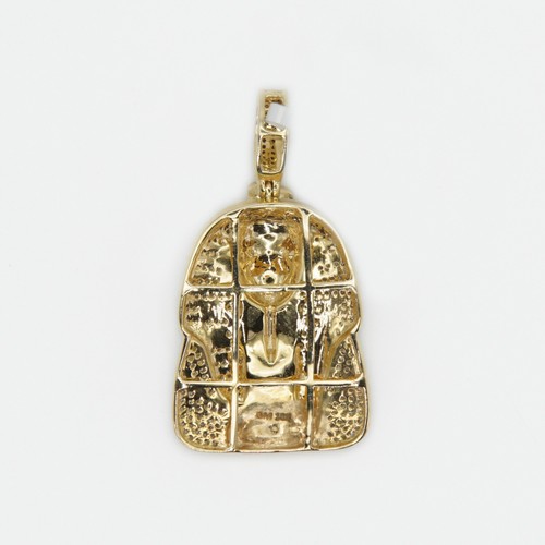Colgante King Tut de diamantes de oro macizo de 10 k - Imagen 3 de 3