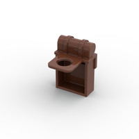 Lego Minifig 2X Rucksack Tasche Backpack 2524 Braun Reddish Brown