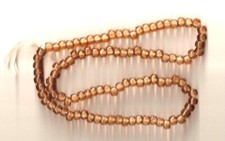 100 Glass Crow Beads 9x6 mm w/ 2mm hole size New Translucent Brown