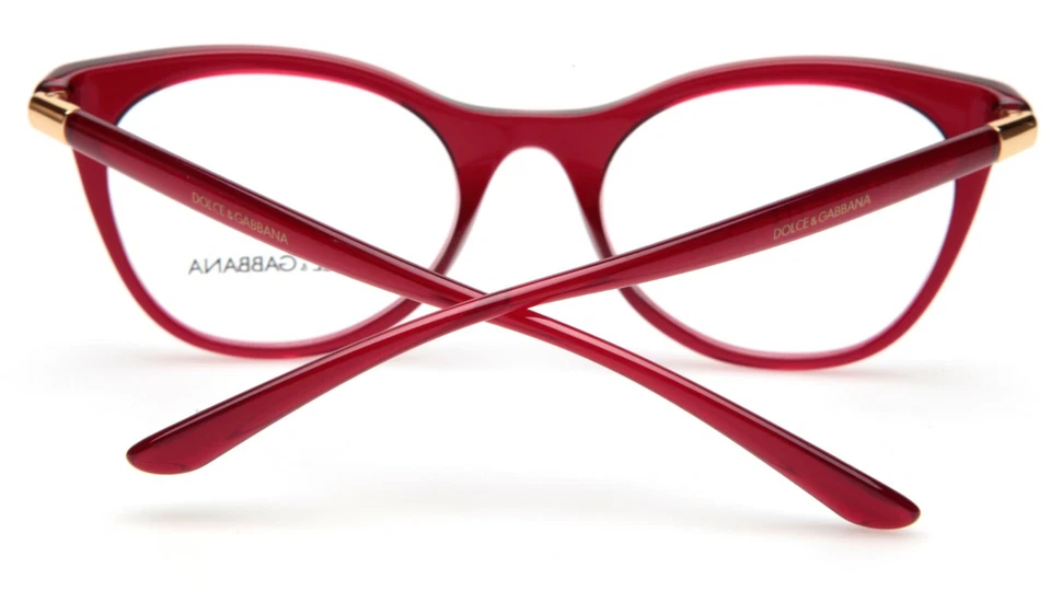 NOVA ARMAÇÃO DE ÓCULOS D&G Dolce& Gabbana DG 3312 3211 vermelha 52-20-140 B42 Itália - Imagem 4 de 4