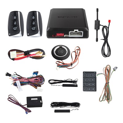 Easyguard PKE car alarm kit remote engine starter push button start auto lock