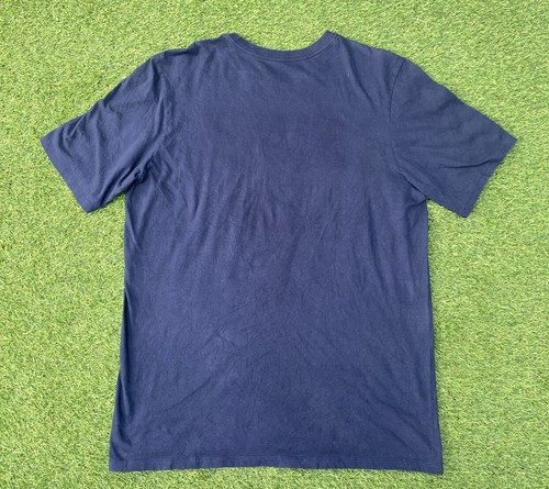 Nike Tee L 40” chest T Shirt unisex BLUE “just do it “ Short Sleeve cotton - Picture 2 of 8