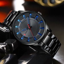 CURREN Men Watches Top Brand Luxury Watch Steel Bracelet Wristwatch Male Gifts
