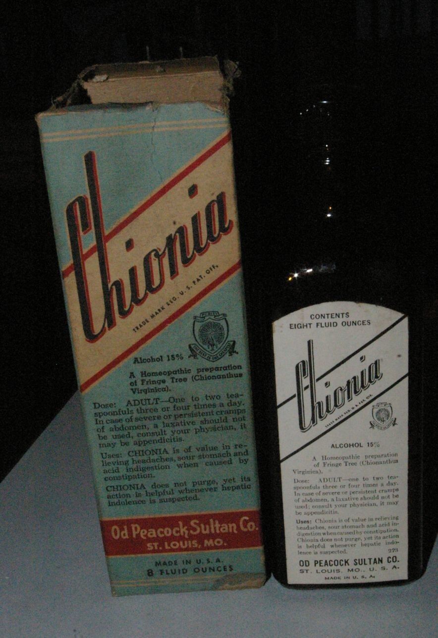 Vintage Chionia High material 67% OFF of fixed price Bottle in Original Store Drug Box Frin Pharmacy