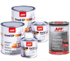 APP 2x Grundierung 3:1 2K Epoxy Primer F&uuml;ller EP Epoxidharz 2,4Kg + Verd&uuml;nner 1L