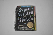 Super Scratch & Sketch Trace Along Art Activity Book Stencil Sheets Hardback