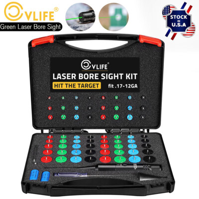 Professional Green Laser Bore Sight Kit 64 Multiple Caliber Upgraded Boresighter