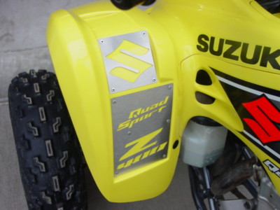 SUZUKI LTZ400 LTZ 400 QUAD SPORT 02-08 CUSTOM FENDER WARNING TAGS