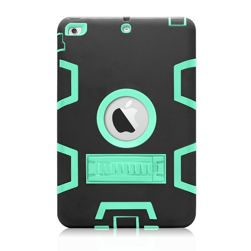 Stoßfeste Hartkunststoff Gummi Abdeckung Etui Ständer für Apple iPad Mini 1/2/3 - Bild 12 von 51