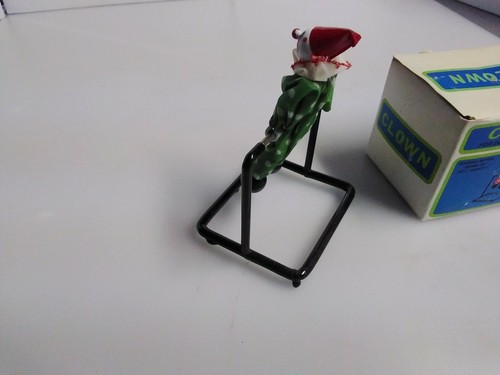 Clown Kinetic Sculpture For Desk, Mantle, Shelf Vintage - Picture 4 of 9