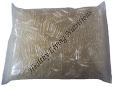 1000 EMPTY GELATIN CAPSULES ~SIZE 4 ~ (Kosher HALAL) gel  caps