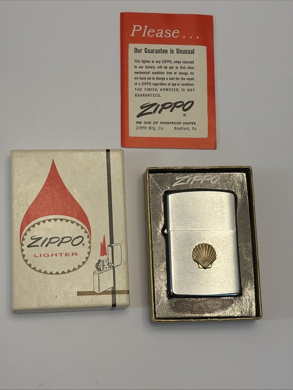 1971 Shell Oil Zippo New In The Box 