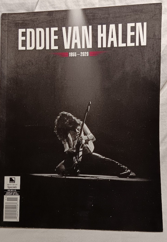 Eddie Van Halen 1955 - 2020 / July 2021 Magazine From Media Group Specials