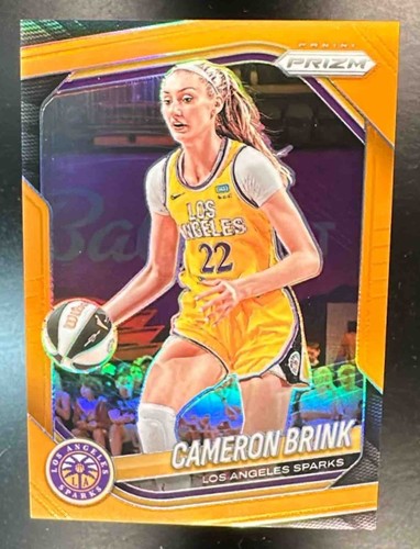 2025 Panini WNBA Prizm Cameron Brink #87 Orange 54/99 Sparks