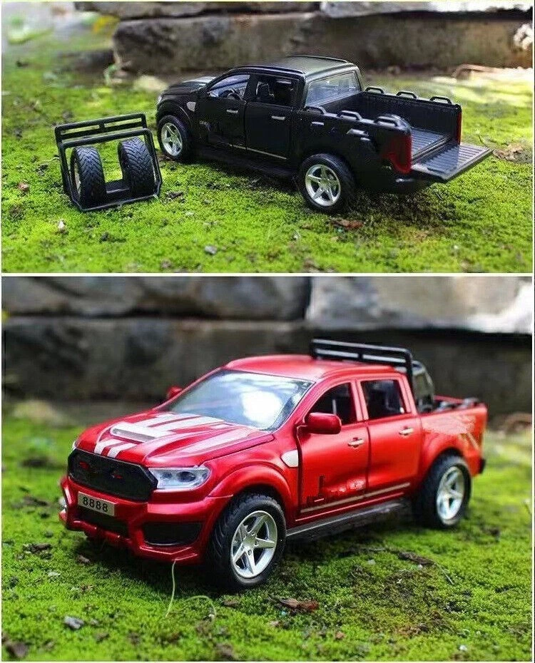 1/32 Diecasts Car Model Off-Road Truck Toy Kids for Ford Raptor F350 Ranger - Image 4 of 4