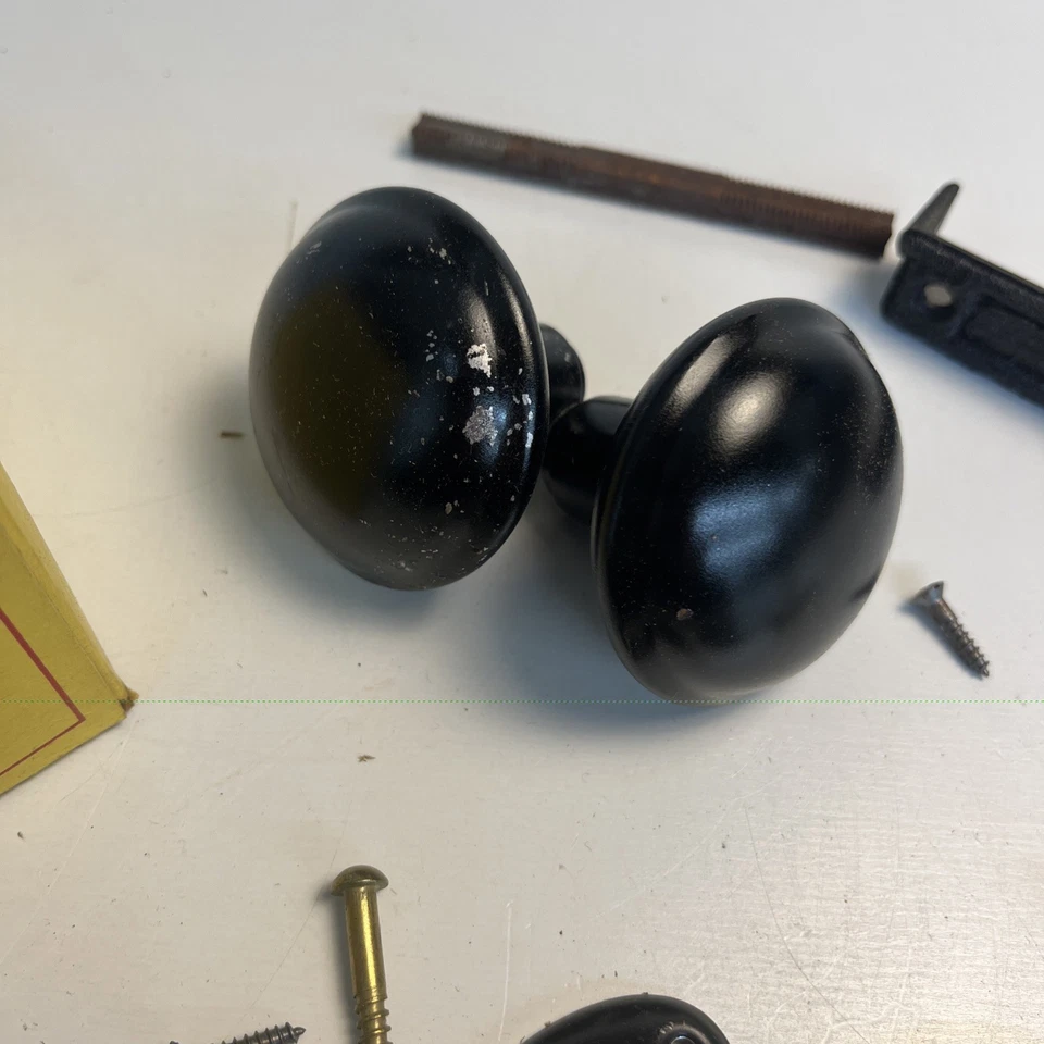 Juego de Cerraduras de Llanta Wards Vintage Nº 84-1134 Completo con Llave Esqueleto y Perillas EE. UU. Foto 3 de 4