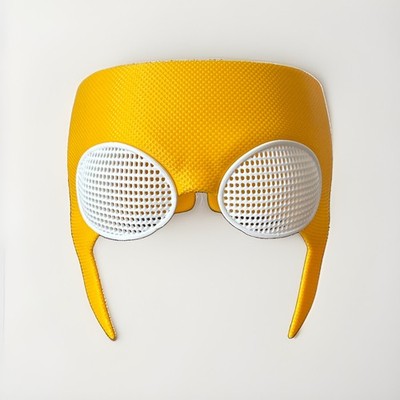 Unbesiegbare gelbe Maske Cosplay Requisite Kostüm Halloween tragbar 3D gedruckt Helm