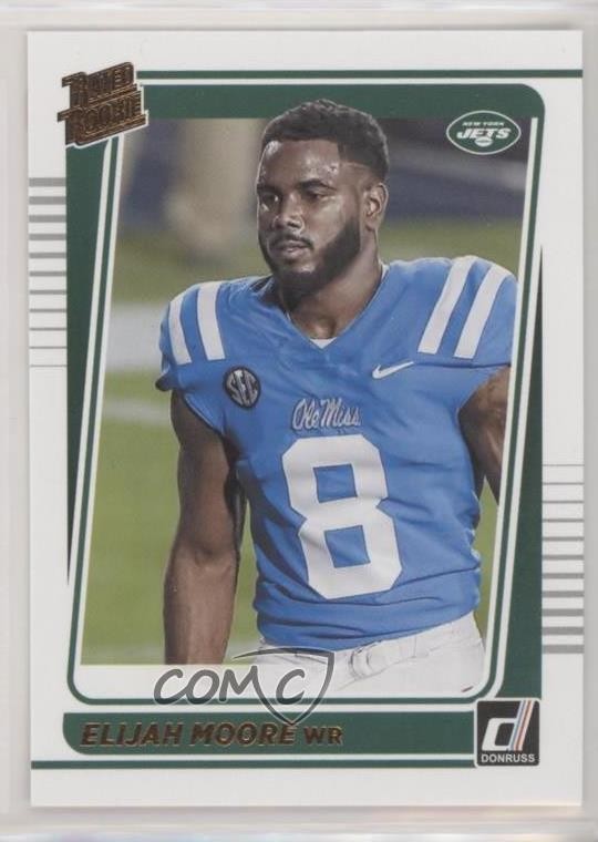 2021 Panini Donruss Rated Rookie Portrait Elijah Moore #271 0f72