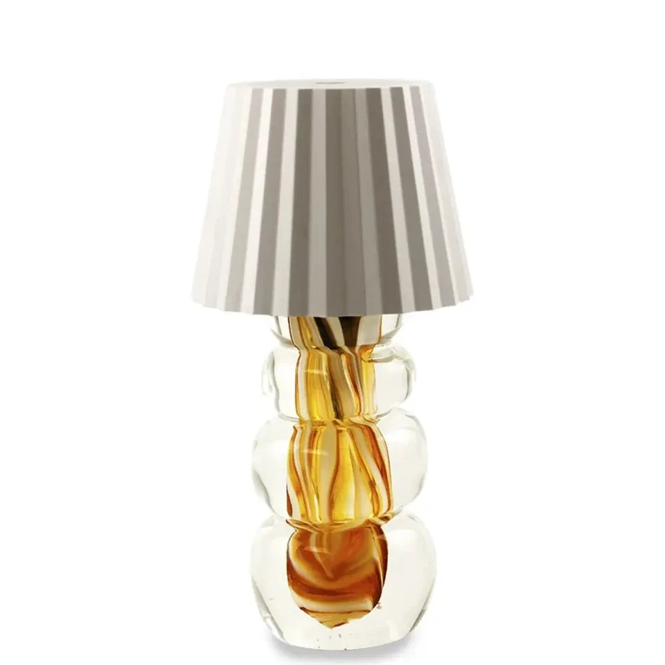 Lámpara de mesa pequeña burbuja - azul Foto 4 de 4