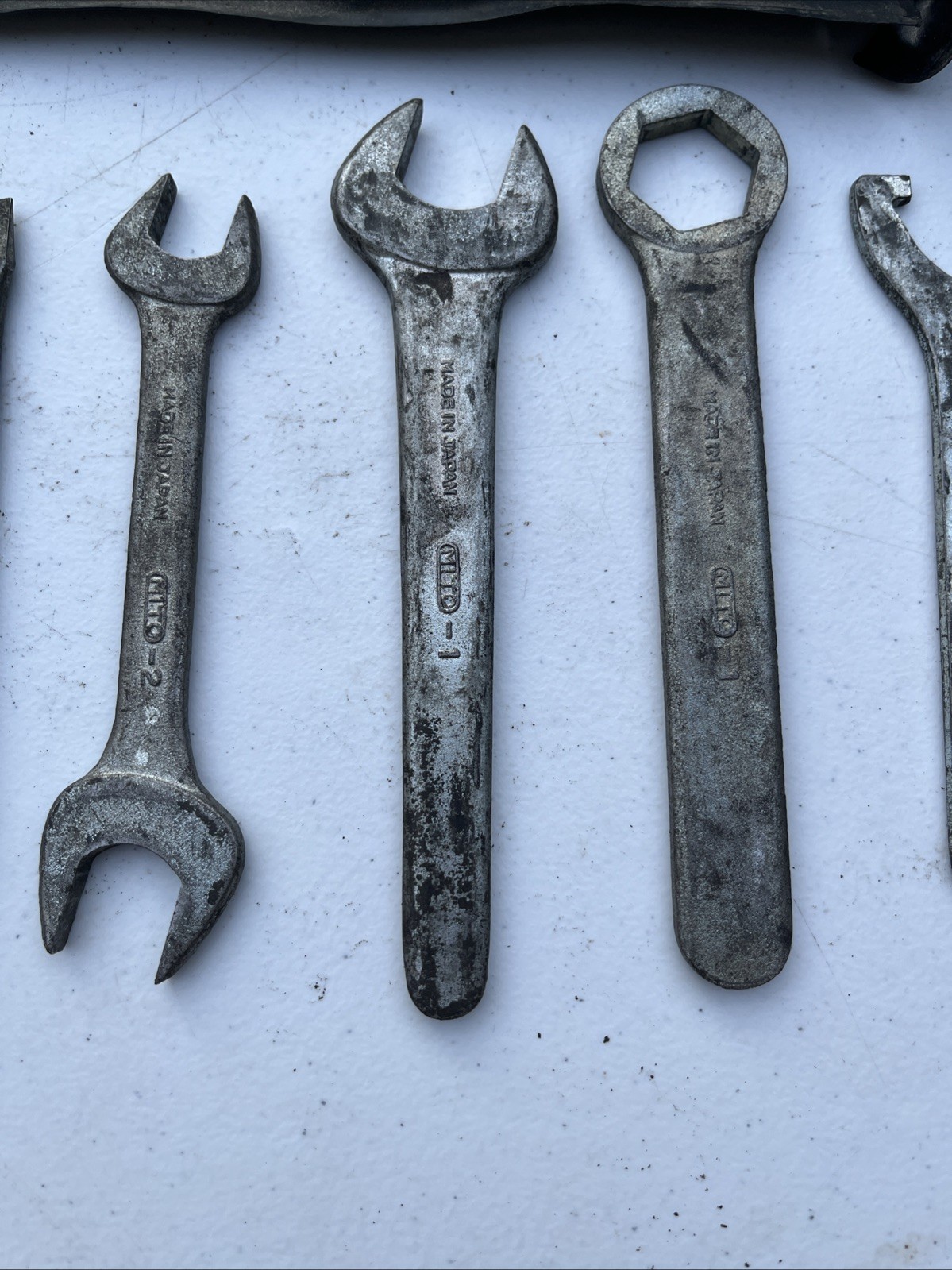 Vintage Kawasaki Motorcycle Tool Kit Partial Set w/ Pouch OEM Japan