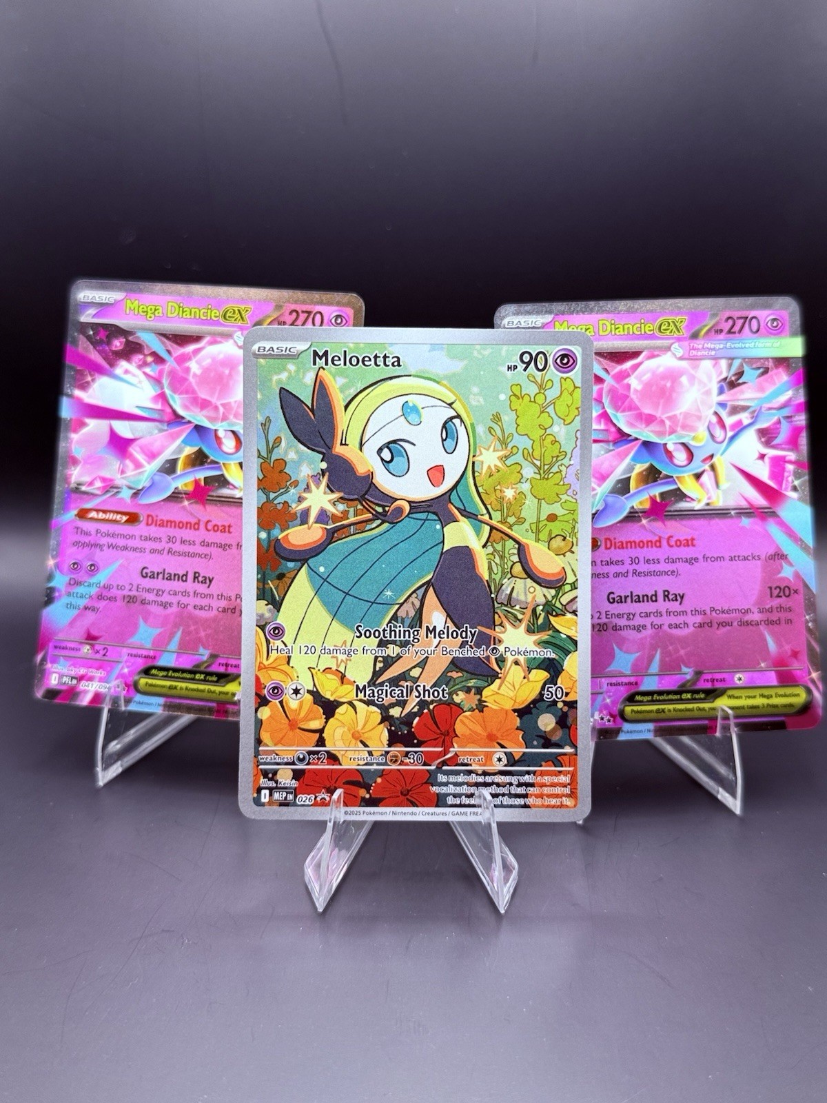 Pokemon Mega Diancie ex  / Meloetta 026 Battle Deck Promos Illustration Rare NM