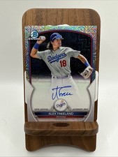 ALEX FREELAND 2023 BOWMAN CHROME MOJO REFRACTOR AUTO ROOKIE CARD DODGERS