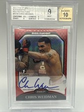 Chris Weidman 2011 Finest 1st Auto 1/1 BGS-9 UFC-S-459