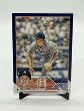 Beau Brieske 2023 Topps Series 1 Royal Blue Border #184 Detroit Tigers