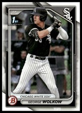 2024 Bowman #BP-144 George Wolkow Prospects Chicago White Sox Baseball