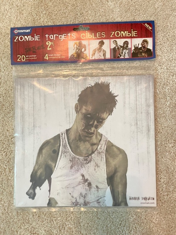 Crosman Zombie Targets for shooting practice. 20 piece package. 4 designs.