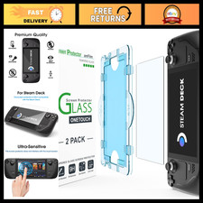 Auto-Alignment OneTouch Steam Deck OLED Screen Protector - Easy Install, Bubble-