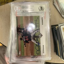 Daniel Hudson Yan Gomes 2019 Topps On Demand World Series Autographs Card BGS