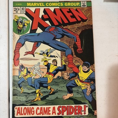 Marvel X-Men #83 (1973) Along Came a Spider Comic Book, Spider-Man