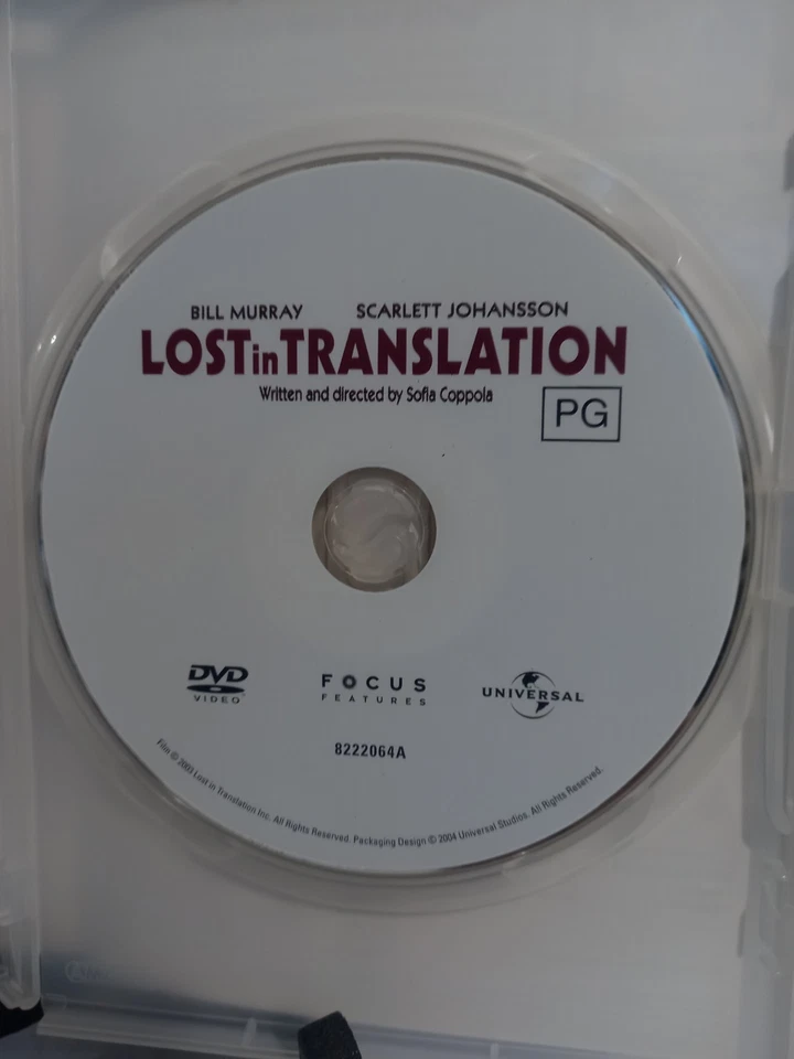 Lost in Translation (DVD, 2003)VGC. REGION 2&4. FREE POSTAGE  - image 3 of 4