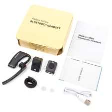 Walkie Talkie Bluetooth Earpiece Wireless Headset M Plug PTT Earphone