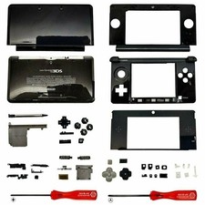 Carcasa Carcasa para Sistema Nintendo 3DS Repuesto Pantalla Herramientas Consola Negra