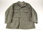 Vintage Swedish Army Military Size S/M WWII Field Coat Jacket Gray Wool 1944