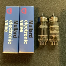 Rare NOS Brimar 12BH7A Tubes MATCHED Black Plate O-Get 12BH7 Amplitrex Tested D