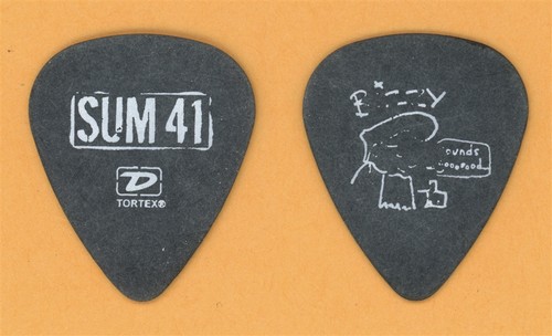 Sum 41 Vintage Tour Guitar Pick - Stage Used