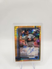 2025 Topps Chrome Logofractor Edition Gold Rookie Autograph Connor Norby 