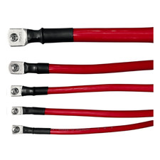 12v Cable Crimped Cable, 10mm2-95mm2 Heavy Duty Campervan Wiring Harness - Red