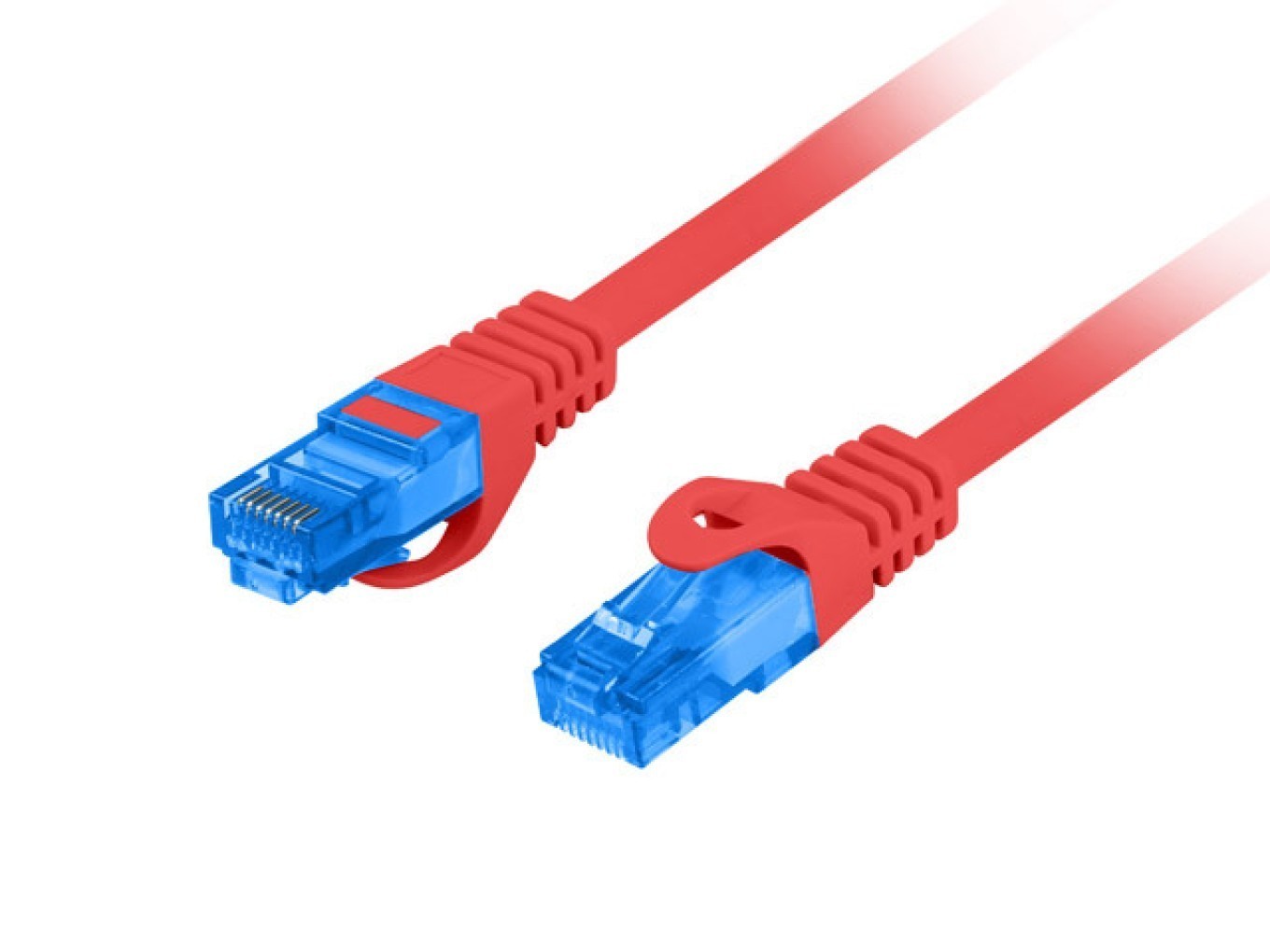 Lanberg Patchcord Kat.6a S/Ftp Lszh Cca 0.5m Czerwony Fluke Passed (S/FTP, CAT6a, 0.50 m), Netzwerkkabel - Bild 3