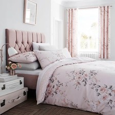 Catherine Lansfield Canterbury Double Duvet Set Blush