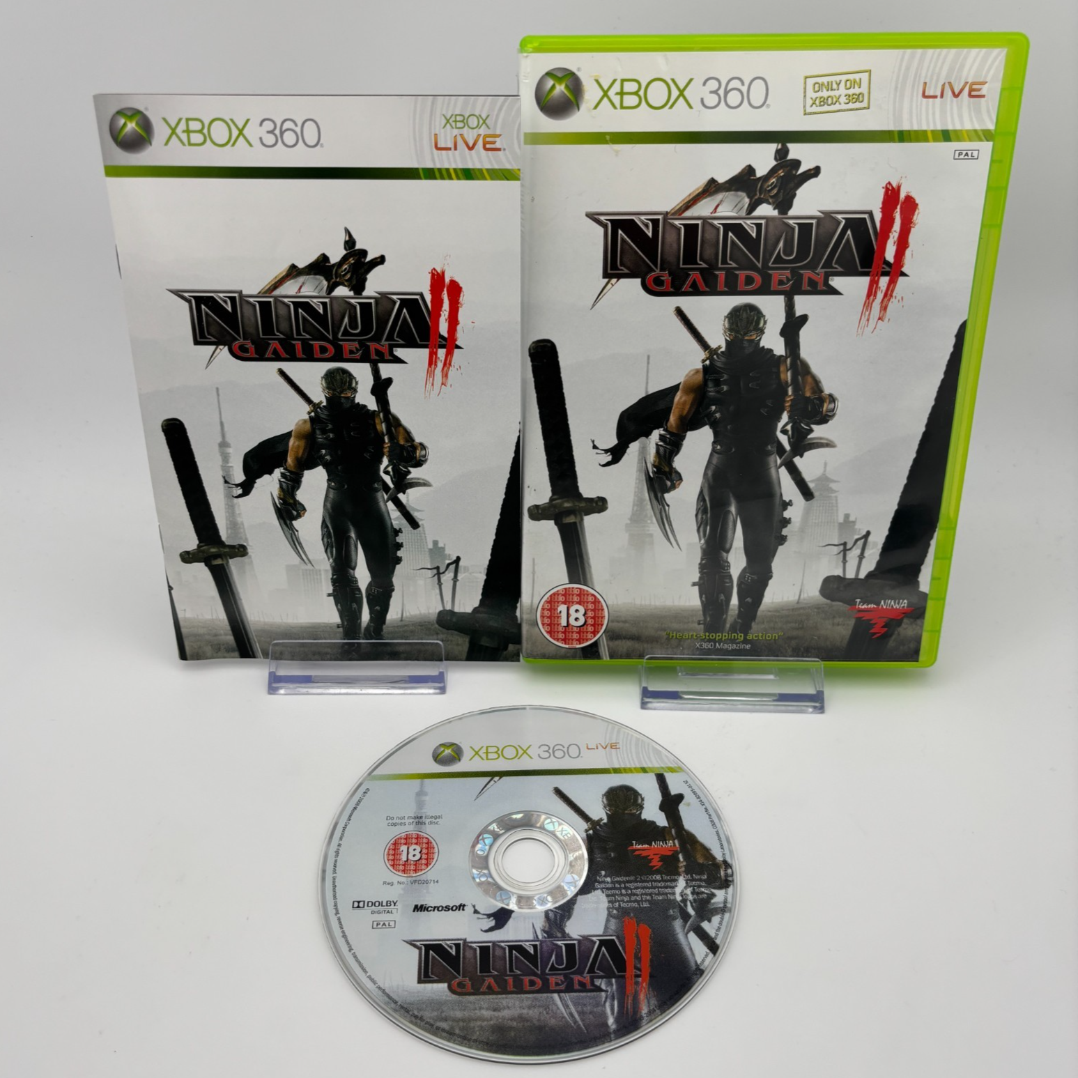 Ninja Gaiden II (PAL Xbox 360, 2008) *Near Mint* Team Ninja Hard Action Combat