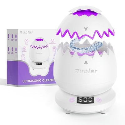 Ultrasonic Retainer Cleaner Machine for Dentures Mouth Guards, Aligner, Nightgua
