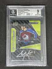 19-20 Upper Deck Engrained - Synthesis Carbon Fiber Cale Makar Rookie Auto BGS 9