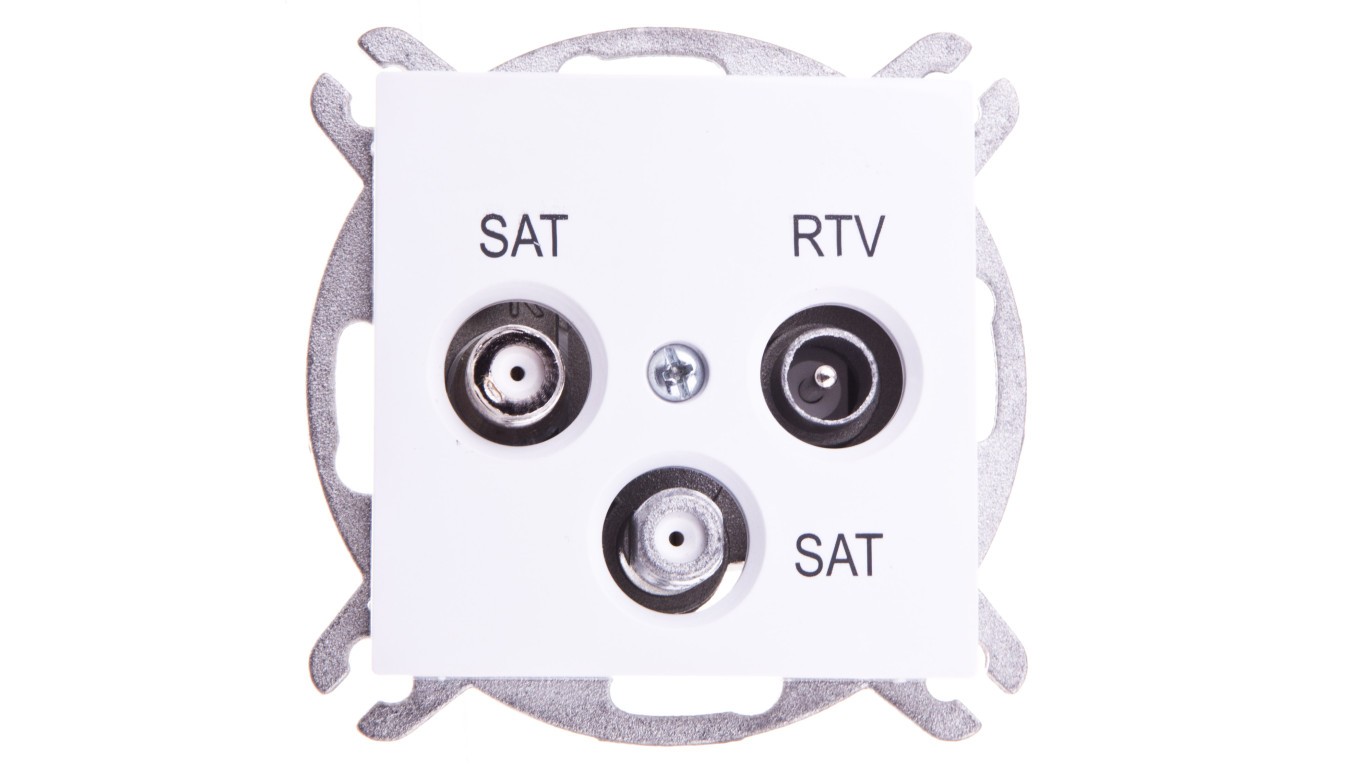 Sentia Antenna Socket RD/TV/SAT/SAT Final White 1460-10